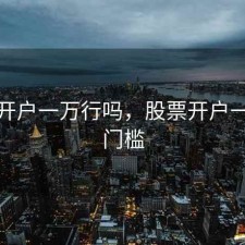 股票开户一万行吗，股票开户一万元门槛