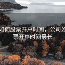 公司如何股票开户时间，公司如何股票开户时间最长