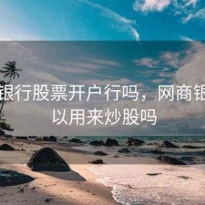 网商银行股票开户行吗，网商银行可以用来炒股吗