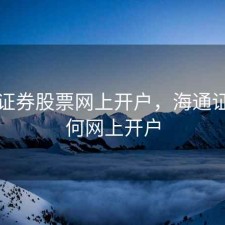 海通证券股票网上开户，海通证券如何网上开户