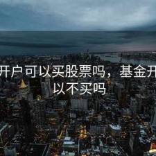 基金开户可以买股票吗，基金开户可以不买吗