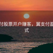 翼支付股票开户赚客，翼支付盈利模式