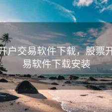 股票开户交易软件下载，股票开户交易软件下载安装