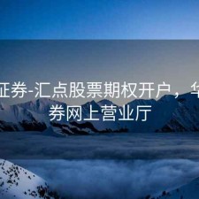 华林证券-汇点股票期权开户，华林证券网上营业厅