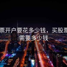 买股票开户要花多少钱，买股票开户需要多少钱