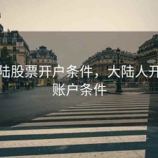 在大陆股票开户条件，大陆人开港股账户条件