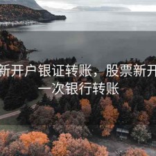 股票新开户银证转账，股票新开户第一次银行转账