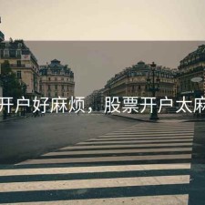 股票开户好麻烦，股票开户太麻烦了