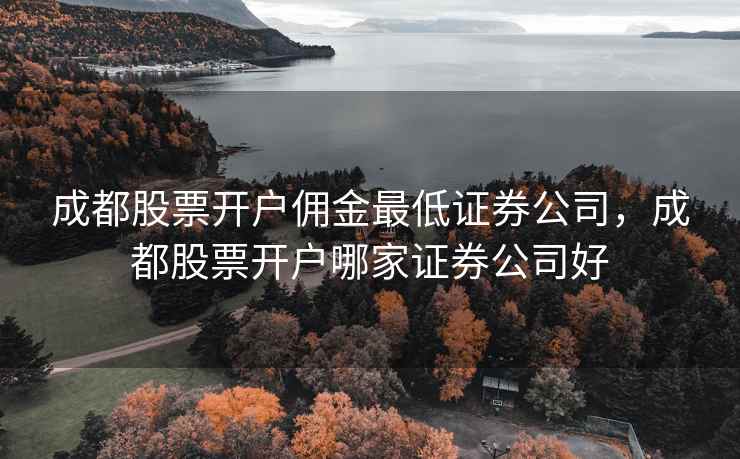 成都股票开户佣金最低证券公司，成都股票开户哪家证券公司好  第1张