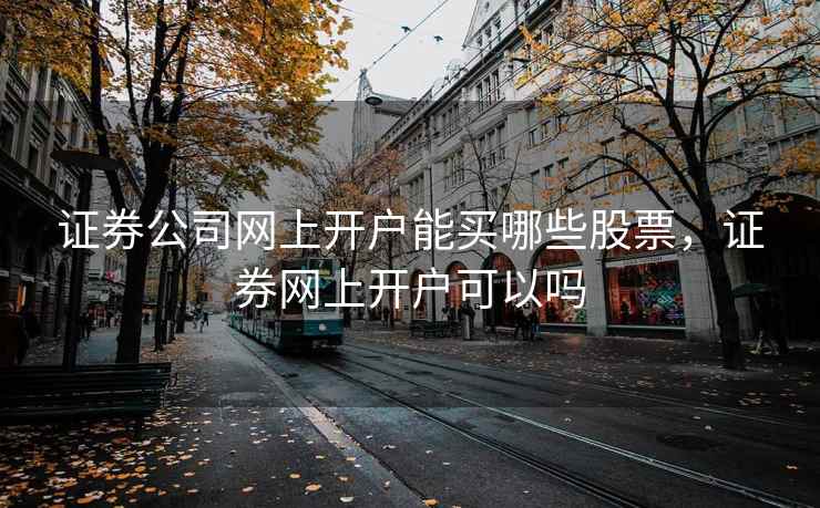 证券公司网上开户能买哪些股票，证券网上开户可以吗  第2张