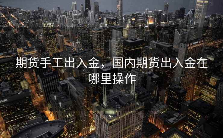 期货手工出入金，国内期货出入金在哪里操作  第1张
