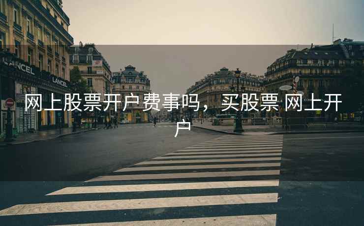 网上股票开户费事吗，买股票 网上开户  第1张