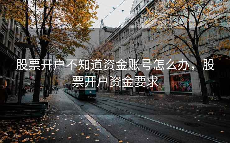股票开户不知道资金账号怎么办，股票开户资金要求  第1张