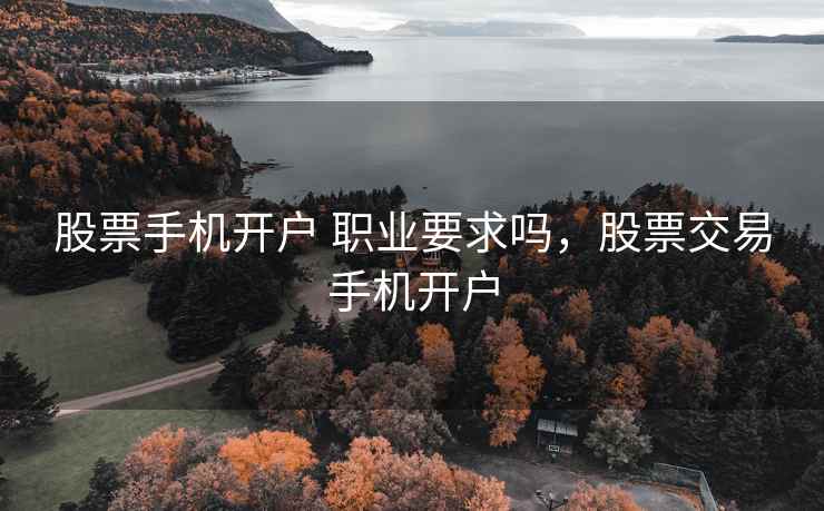 股票手机开户 职业要求吗，股票交易手机开户  第2张