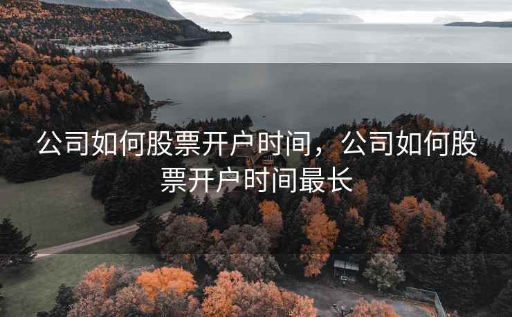 公司如何股票开户时间,公司如何股票开户时间最长 第1张 公司如何股票开户时间,公司如何股票开户时间最长 第1张